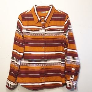 Cabela’s Orange and Red Button Shirt